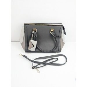 Call It Spring Women's Gray Faux Vegan Leather Top Handle Tote Shoulder Bag